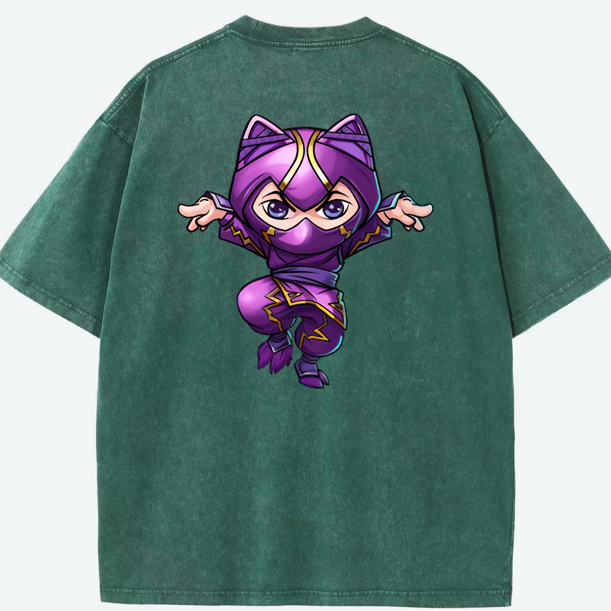 リーグ・オブ・レジェンド League of Legends LOL 綿100% ヴィンテージ風 半袖Tシャツ（背面プリント）